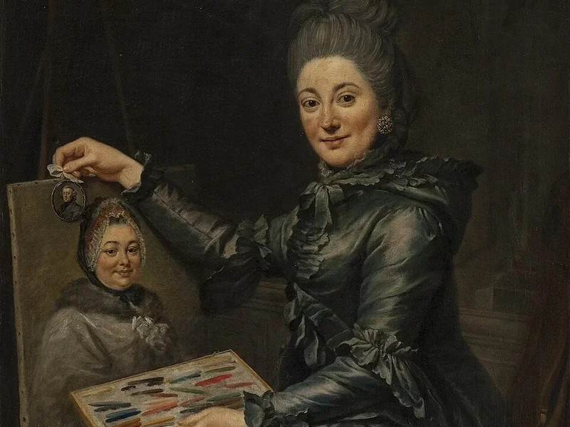 1744-Maria Elisabeth Ziesenis - Ritratto della figlia dell'artista Elisabeth, sposata Lampe